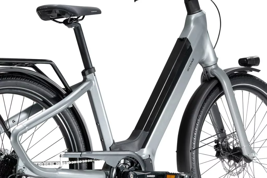 Vélo électrique Gitane G-Life Urban 3 zoom sur la batterie